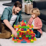 240Pcs Children's Bristle Shape Building Block